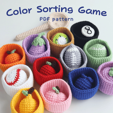Color Sorting Game Crochet Pattern