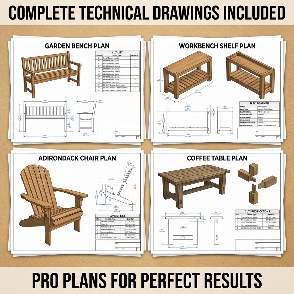 100+ Woodworking Projects – Step-by-Step Plans for Beginners & Pros