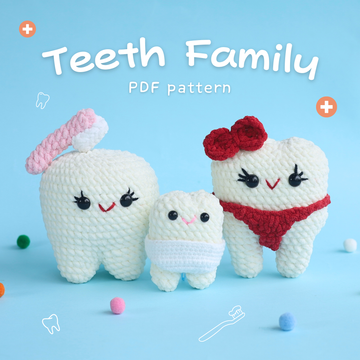 Tooth Family Bundle Crochet Pattern