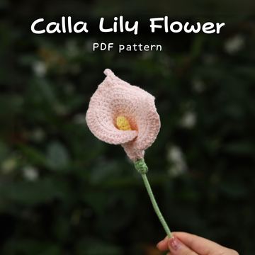 Calla Lily Flower Crochet Pattern