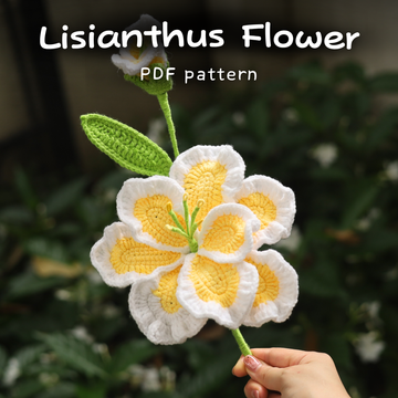 Lisianthus Flower Crochet Pattern