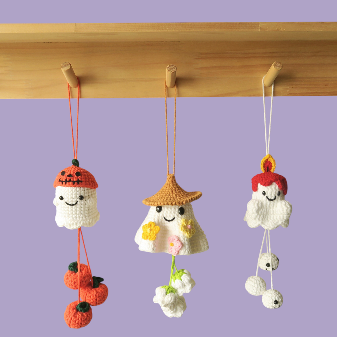 6-in-1 Halloween Hanging Car Crochet Pattern