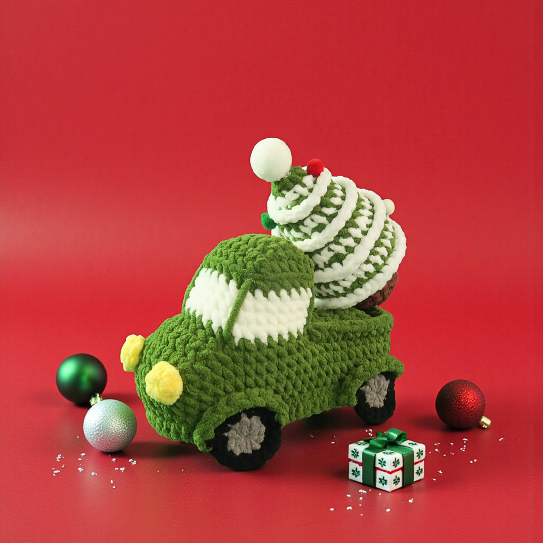 3in1 Christmas Vans with Tree Crochet Pattern