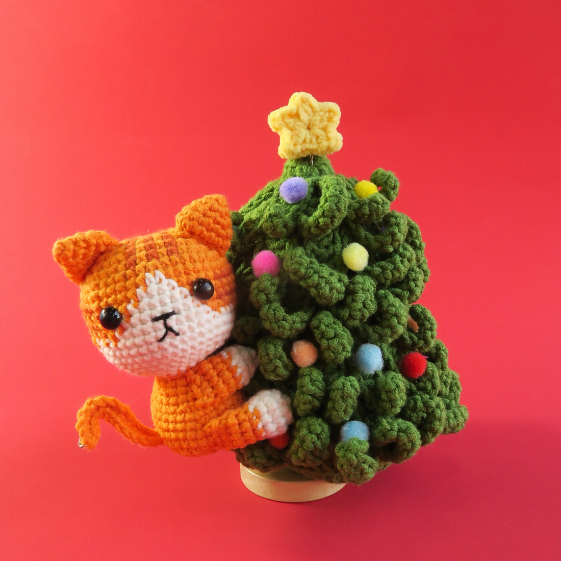 3in1 Christmas Cat Ornaments Crochet Pattern