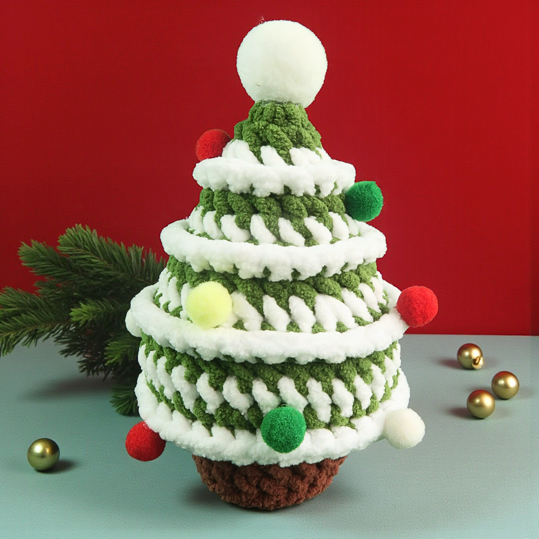 3in1 No Sew Christmas Trees Crochet Pattern