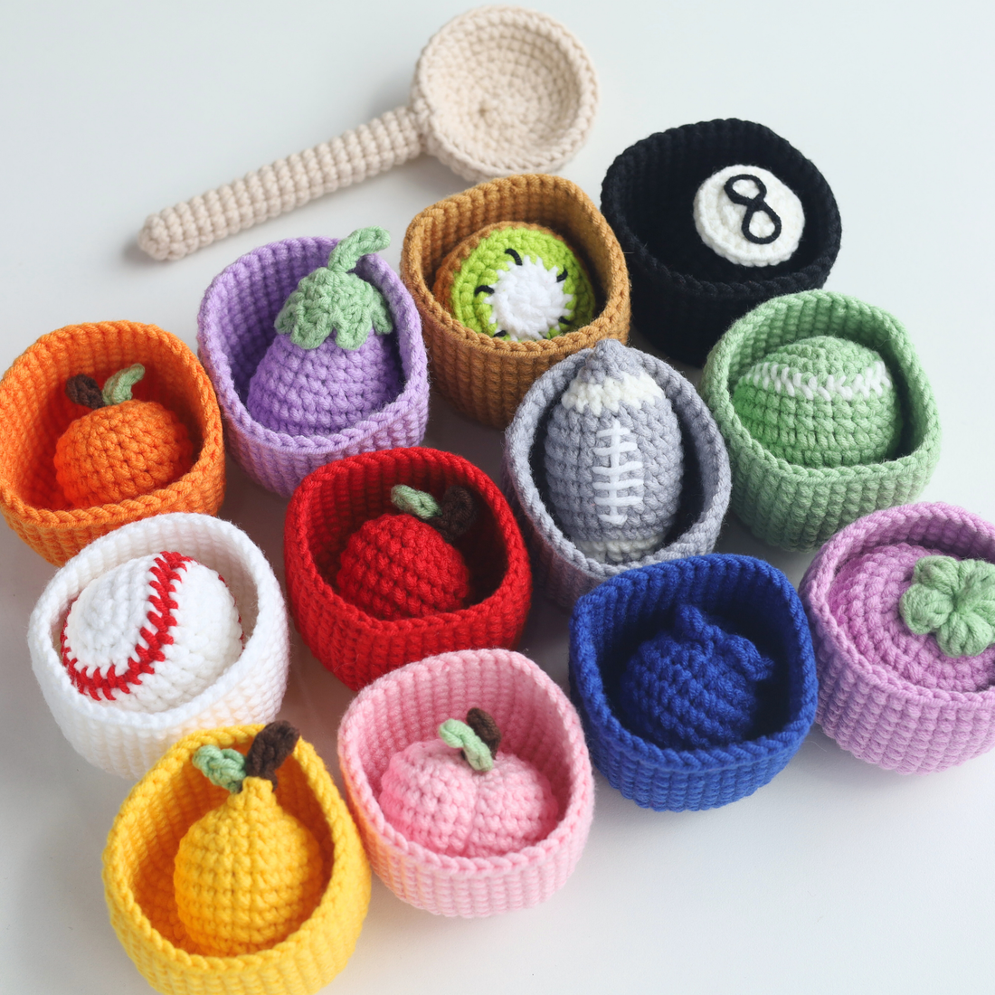 3-in-1 Happy Color Games Crochet Pattern