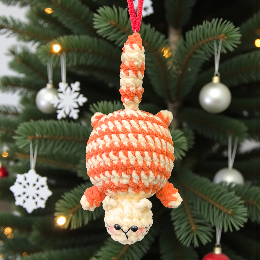 3in1 Chubby Cat Christmas Balls Crochet Pattern