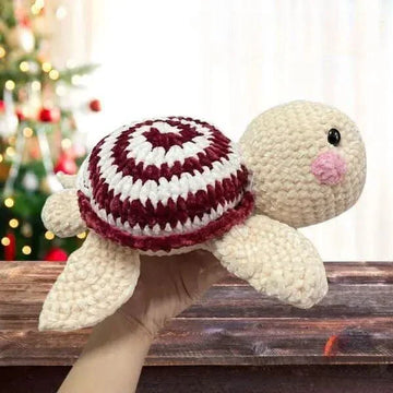 Christmas Turtle Candy Cane Crochet Pattern
