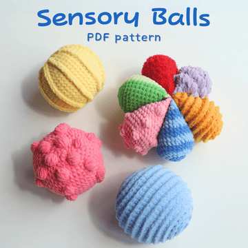 4in1 Monterssori Balls Crochet Pattern
