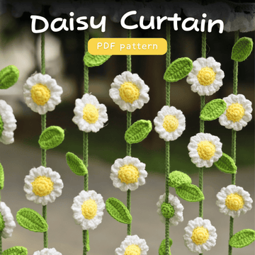 The Curtain Daisy Flower Crochet Pattern