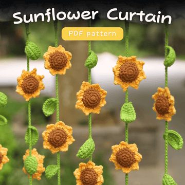 The Curtain SunFlower Crochet Pattern