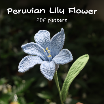 Peruvian Lily Flower Crochet Pattern