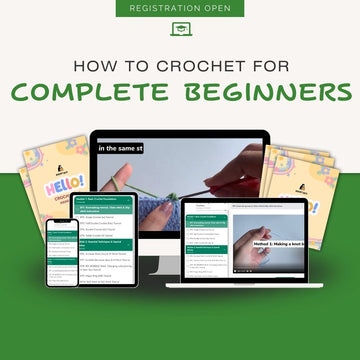 FULL Learning Course+PDF: How to crochet for complete beginner with SeasonalCrochet