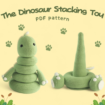 The Dinosaur Stacking Toy Crochet Pattern