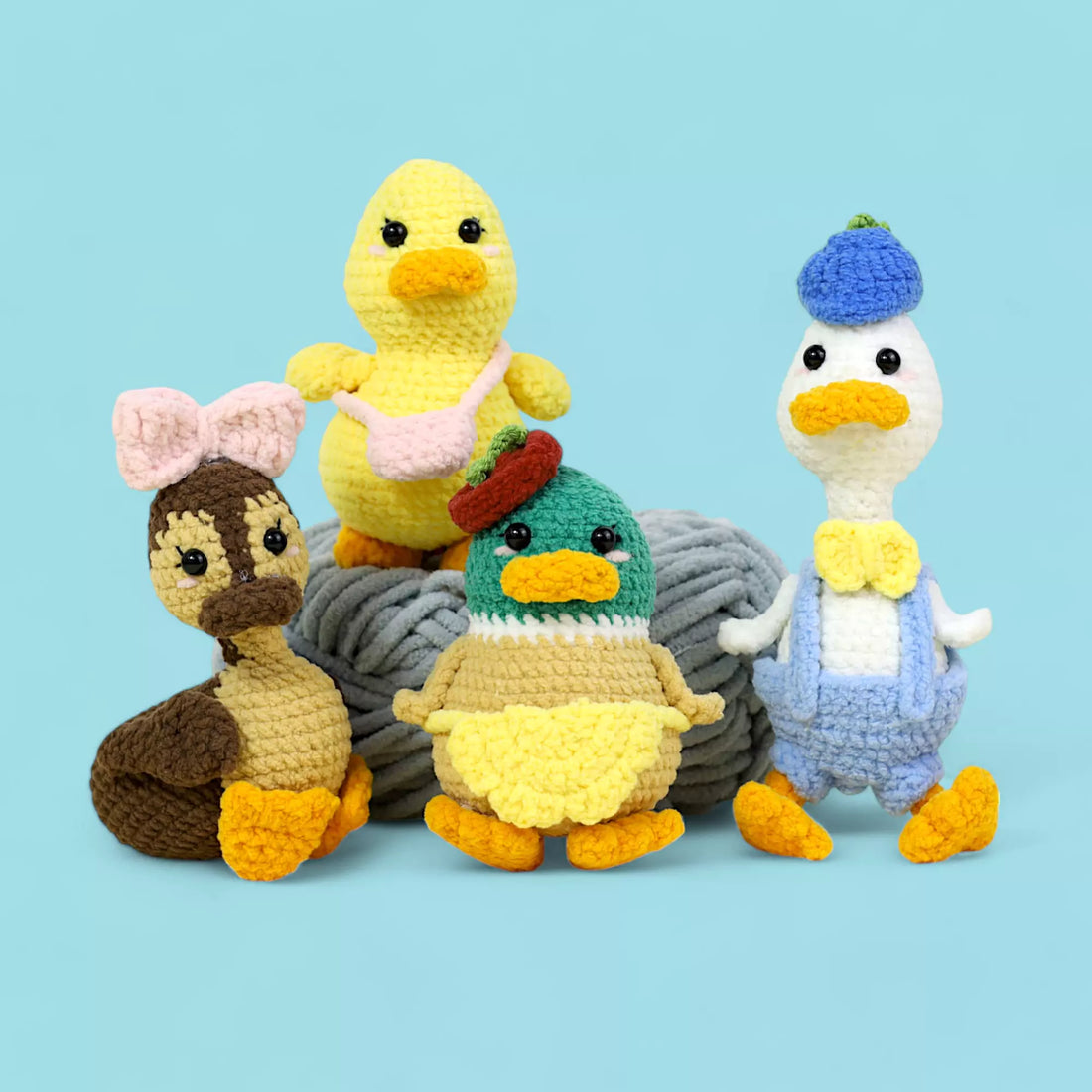 Duck Family Car Hanging Crochet Pattern