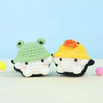 Frog & Duck Mushroom Car Hanging Pattern