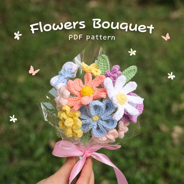 9-in-1 Mini Flower Bouquet Crochet Pattern