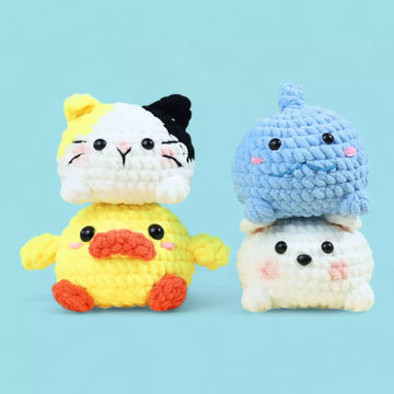 4-in-1 Marshmallow Animal Crochet Pattern